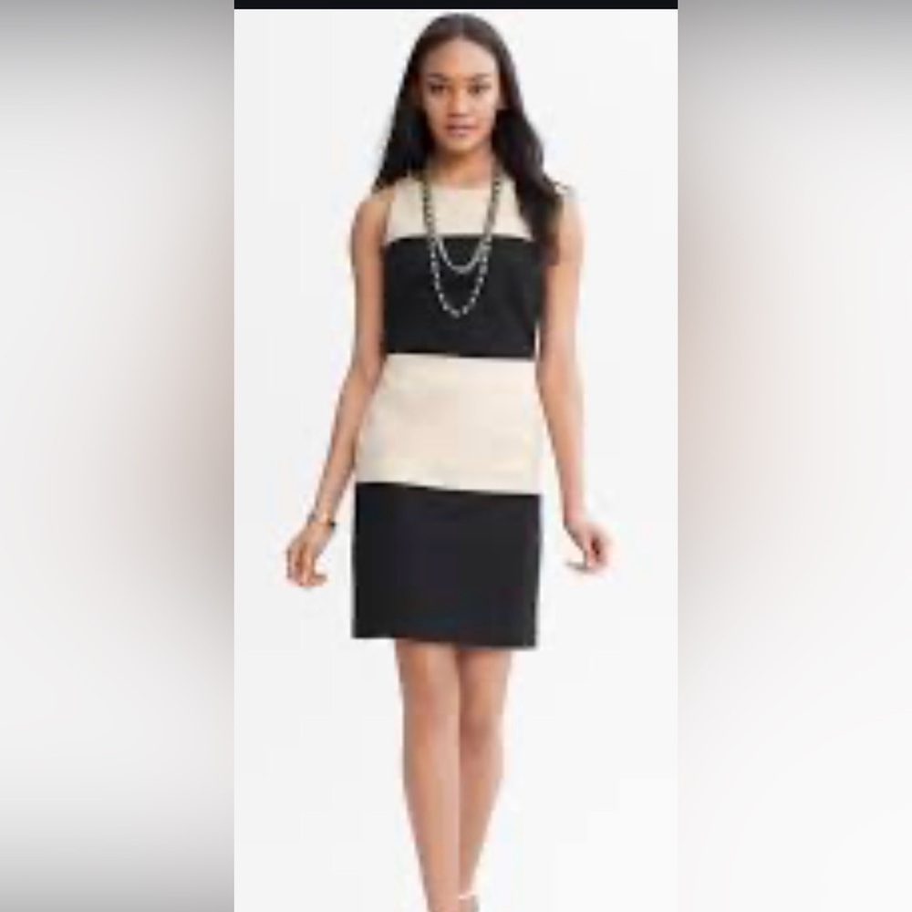 Banana Republic Tan Textured Dress.